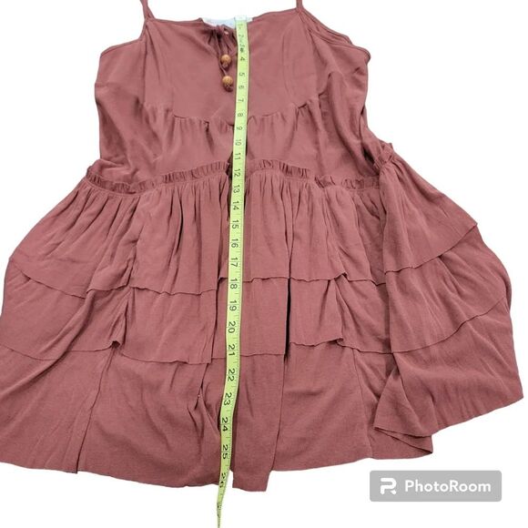 NWOT Free People Beach Burnt Henna Mini Dress Size XS - Picture 7 of 11